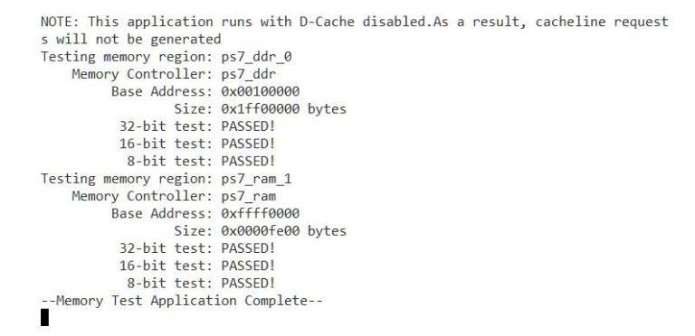 Serial terminal output